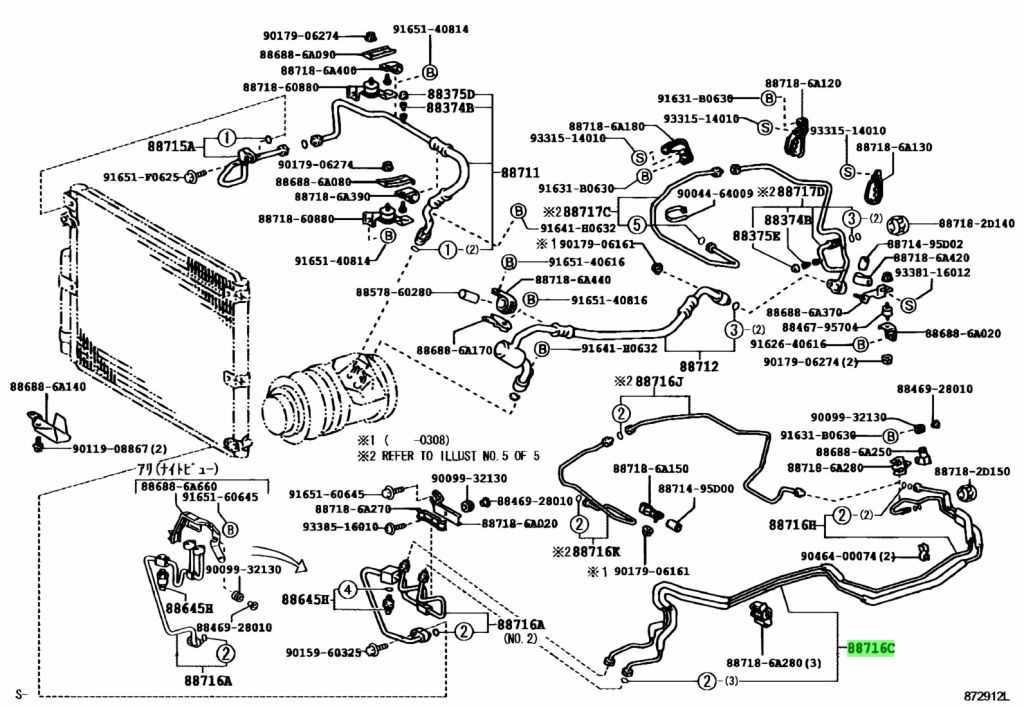 Шланги и трубки гидропривода тойота камри 1996-